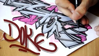 Doke - How to draw Graffiti Sketches #3