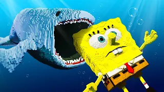 Spongebob Gets ATTACKED By a GIANT Sea Monster! - Teardown Mods Gameplay