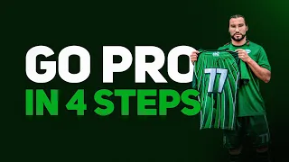 How to become a PRO footballer in 4 simple steps!!