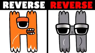 Reverse Greek Color Mixing VS Reverse Greek Grimace Shake Alphabet Lore | Part 4 (Ω-А...)