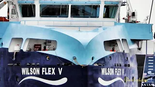 Neubau Frachtschiff WILSON FLEX V cargo seaship haul Schleusung Emden Lock CQER3 IMO 9911472 BJ 2023