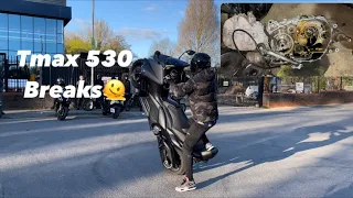 How I Broke My Tmax | SUNDAY FUNDAY UKBIKELIFE