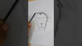 how to draw a lion 🦁|#shorts #drawing #lion