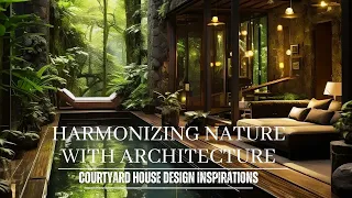 Harmonizing Of Nature & Architecture | Courtyard House Designs Inspirations