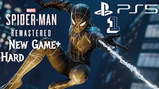 Spider-Man Remastered PS5 Новая Игра + На Высшей Сложности Прохождение #1