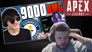 Timmy is absolutely INSANE!!!! || Reacting to iiTzTimmy's "9000 DAMAGE WORLD RECORD" (Apex Legends)