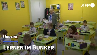 Schule im Bunker: Kinder lernen in Charkiw unter der Erde | AFP