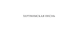 «Херувимская песнь» из рукописных нот