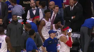 FUNNY! Jimmy Butler Yells at Joel Embiid to Shoot l Philadelphia 76ers vs. Toronto Raptors Game 3