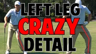 POWERFUL GOLF SWING LESSON | The Left Leg In Crazy Detail