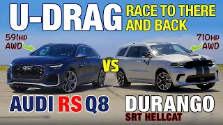 U-DRAG: Audi RS Q8 vs. Dodge Durango SRT Hellcat