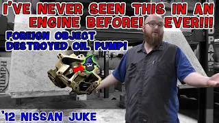 A small foreign object almost junked the CAR WIZARD's '12 Juke! No joke! It took out the oil pump!