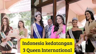 Kedatangan 3 Queen International | Miss Universe, Miss International, Miss Supranational