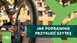 Jak nakleić szytkę na obręcz szosową.