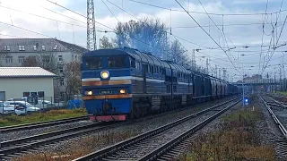 2TE116-726 (Baltijas Ekspresis) from Jāņavārti freight yard for Riga port