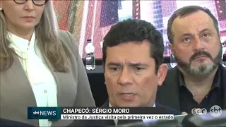 Sérgio Moro: Ministro da Justiça visitou pela primeira vez Santa Catarina