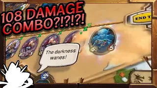 108 Damage OTK Combo! | Reno Combo Rogue | Wild Hearthstone | Ashes of Outland