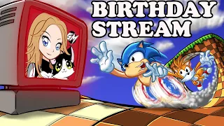 Birthday Stream Hype! Playing Sonic the hedgehog 1 2 3 & Knuckles