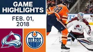 NHL Game Highlights | Avalanche vs. Oilers – Feb. 1, 2018