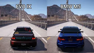 NFS Payback - Mitsubishi Lancer Evolution IX vs BMW M5 - Drag Race