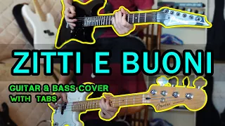 Måneskin - ZITTI E BUONI (Bass & Guitar Cover + Screen Tabs)