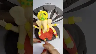 DIY Ganesh Chaturthi Special Ganesh Murti Making 😍 #shorts #viral