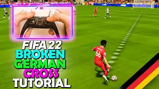 GERMAN CROSS TUTORIAL | The CROSSING TECHNIQUE that PROS DO NOT WANT YOU to KNOW ABOUT in FIFA 22