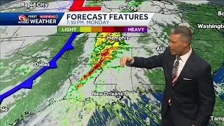 Tracking more clouds and a strong cold front
