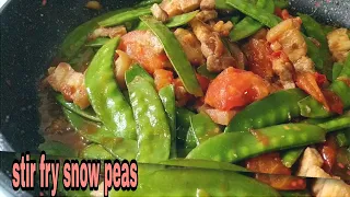 Quick Recipe Lutong Pinoy Stir Fry Snow Peas charity simon