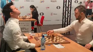 Magnus Carlsen is Angry and He is Talking to Himself After Second Loss in World Blitz Championship