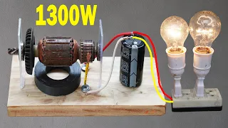 I Turned An Angle Grinder Into A Powerful Eternal Generator