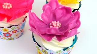 Easy Chocolate Flower | Cupcake Decorating