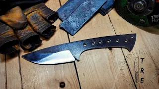Making A Knife By Stock Removal | Sometimes Things Don't Go As Planned | Knife Maker | Vlog