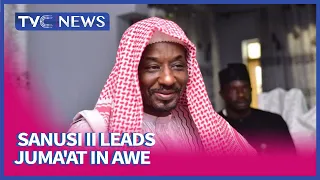 Deposed Emir of Kano, Muhammadu Sanusi II leads Juma'at in Awe