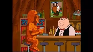 Family Guy - "Retired baseball umpire who opens a bar... at the center of the earth"