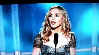 Madonna presents award at Golden Globes 2012