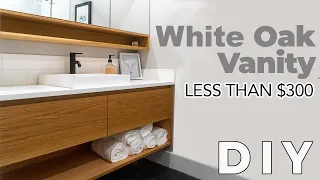 Modern White Oak Vanity Cabinet For Less Than $300 | Part 1| DIY #homeimprovement #woodwork