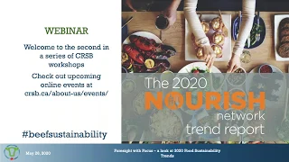 CRSB Webinar Recording: 2020 Food Sustainability Trends