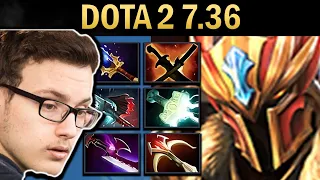 Dragon Knight Gameplay Miracle with Mjolnir and 1000 GPM - Dota 7.36
