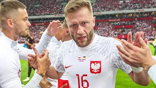 JAKUB BŁASZCZYKOWSKI - WYCISKAJĄCE ŁZY POŻEGNANIE PODCZAS MECZU POLSKA - NIEMCY