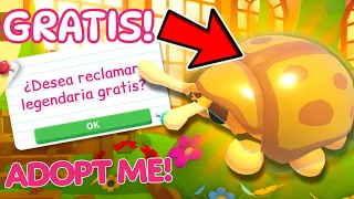 Como tener ESCARABAJO TORTUGA DORADO LEGENDARIO ¡GRATIS! en Adopt me Roblox 🪲⭐️ HUEVO DE JARDÍN 2024