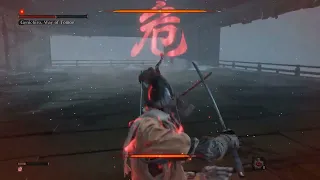 Sekiro - Deflecting the entire Genichiro's Floating Passage