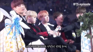 BTS reaction after TWICE speech at Melon Music Awards 2016