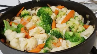 How to make Cauliflower Broccoli and Carrots