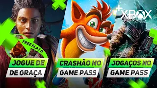 CRASH TÁ QUASE no GAME PASS, SÓ JOGÃO BRABO no GAME PASS e JOGOS PARA JOGAR de GRAÇA no +XBOX NEWS!