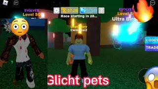 How Glicht pets without script and roblux 😱 ! Legend of speed [Roblox]