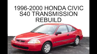 1996-2000 Honda Civic D16 S40 (B000) Manual Transmission Complete Disassembly and Rebuild