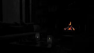 Sleep Well By Listening To Soothing Rain Forest & Fireplace Sound🔥 In A Cozy Room