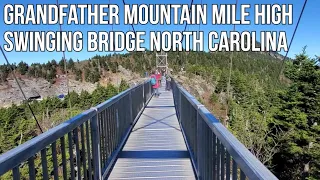 Grandfather Mountain Mile High Swinging Bridge Exploring Blueridge Mountains Linville North Carolina