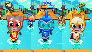 TALKING TOM HERO DASH 2021 - DEEP SEA TOM & ALL OUTFITS FALLING IN WATER FUNNY GAMEPLAY